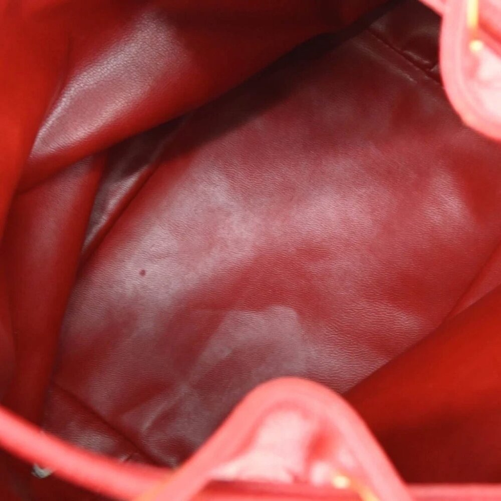 Chanel Red Calfskin Bucket Shoulder Bag XX92007 - Picture 8 of 11